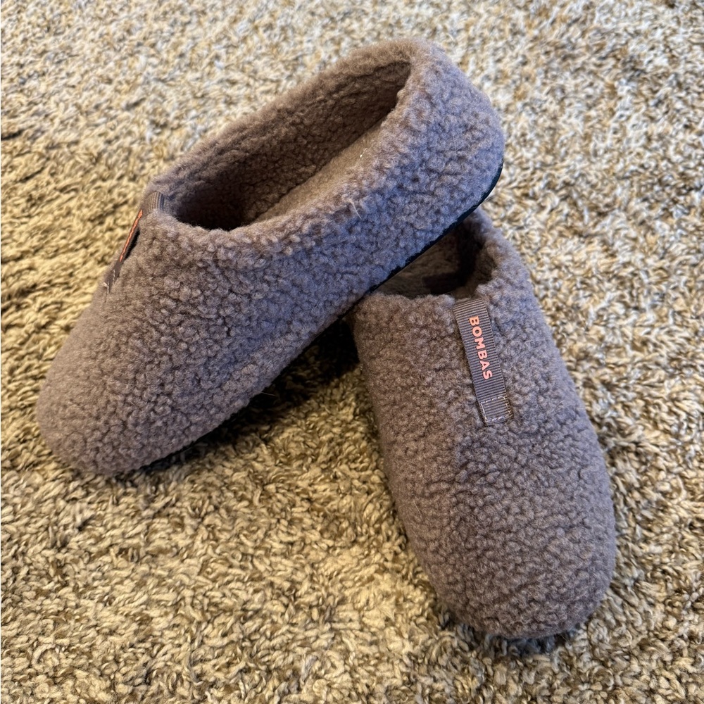 Bombas Lavender Light Purple Hard Bottom Indoor Outdoor Fuzzy Slipper Shoe 8